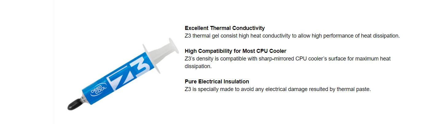 Đặc điểm Kem tản nhiệt Deepcool Z3 (Xi lanh)